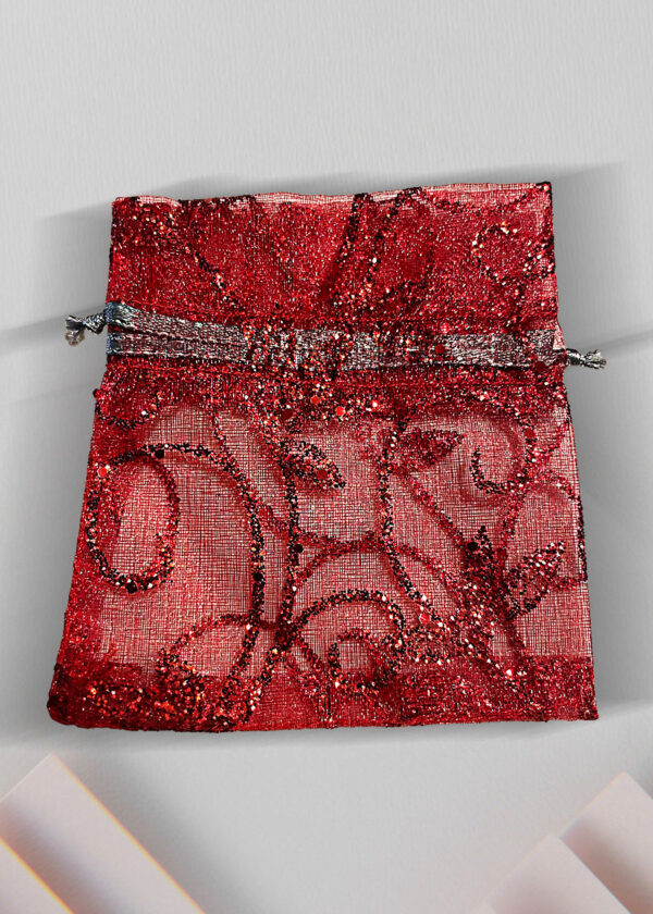 Bolsa roja para joyas