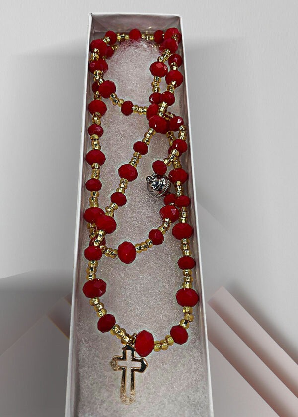 collar-en-piedra-roja-en-cristal-y-dije-en-dorado-estuche Collar en piedra roja, cristal y dije en dorado con estuche
