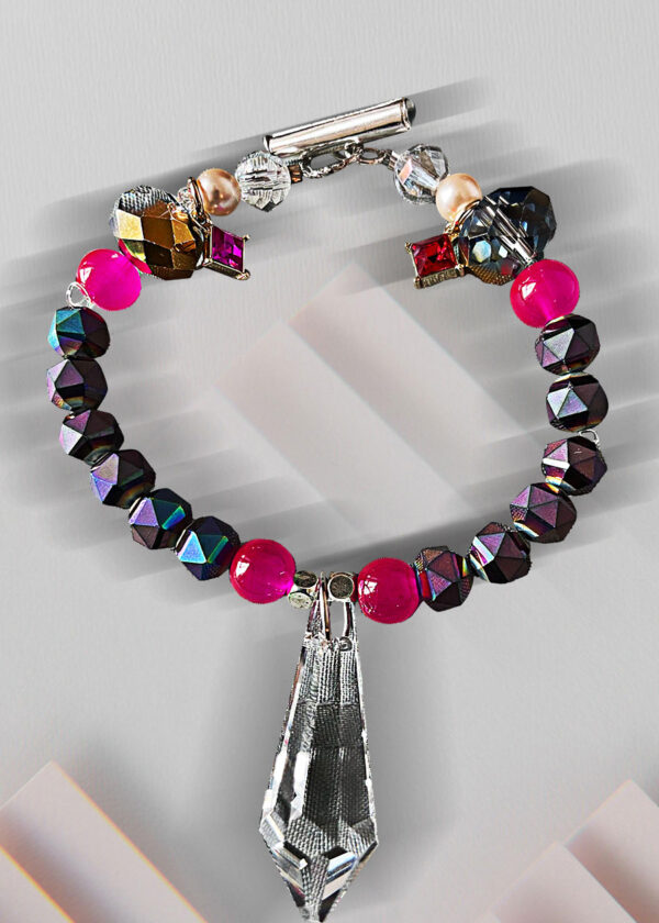 Pulsera en cristal Tupis, morado