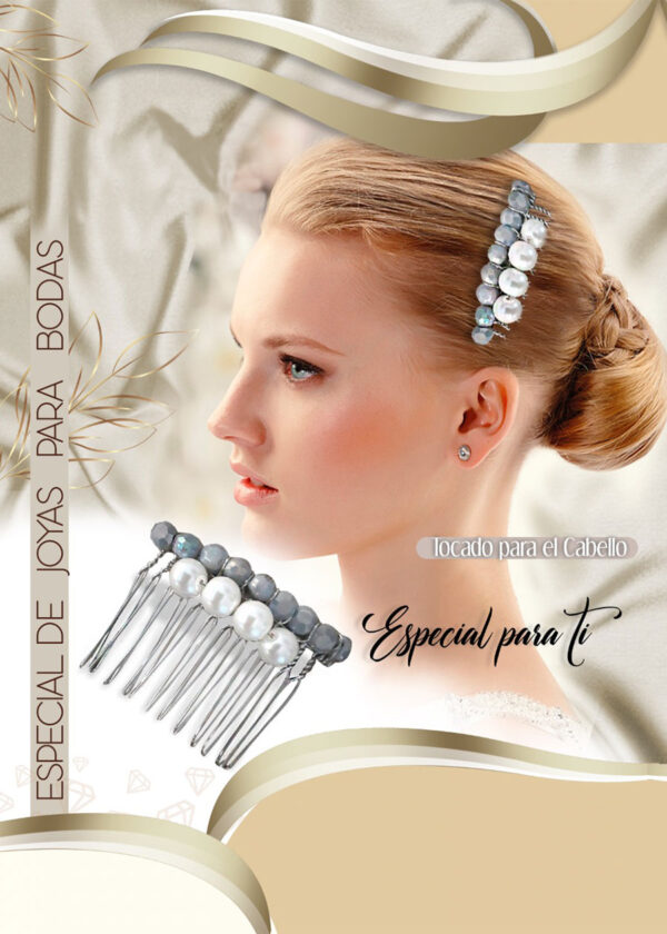 Tocado para el cabello en perla